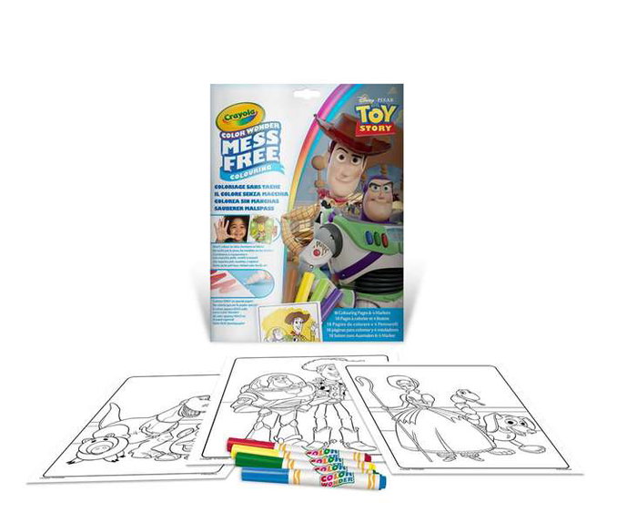 Crayola 75-2668G Set Color Wonder Colorea Sin Manchas - Libro 18 Páginas + 4 Rotuladores, Licencia Toy Story, +3 años Crayola 75-2668G Set Color Wonder Colorea Sin Manchas - Libro 18 Páginas + 4 Rotuladores, Licencia Toy Story, +3 años