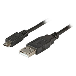 EFB Elektronik Cable USB 2.0 A-Micro-B 1,8 m Negro