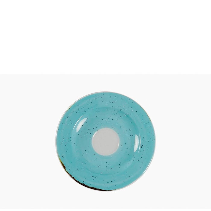 Costa Verde Plato Llano Roma, Vajilla Porcelana, Platillo 12 cm de Diámetro (Set de 6)