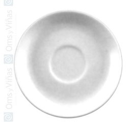 Costa Verde Plato Llano Roma, Vajilla Porcelana, Platillo 12 cm de Diámetro (Set de 6)