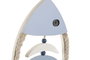 DKD Home Decor Decoración Colgante de Pez Azul en MDF y Cuerda