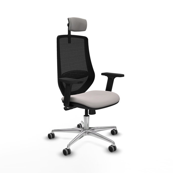 PIQUERAS Y CRESPO Silla de oficina Mardos con mecanismo Sincro, Blanco y Negro PIQUERAS Y CRESPO Silla de oficina Mardos con mecanismo Sincro, Blanco y Negro