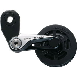 Shimano Tensor de Cadena Plata, Aluminio, Línea 41.1mm, Montaje Vertical para Bicicleta de Ciudad