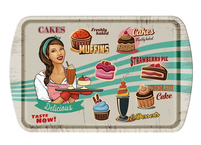 Quttin Bandeja Metal 38 cm x 24 cm x 1.5 cm (12 Unidades)