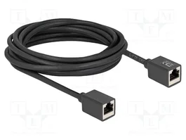 DeLOCK 90333 Prolongador Ethernet Cat 6a S/FTP 5m Negro