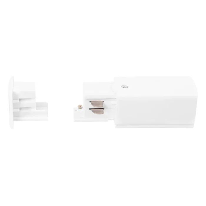 Conector Inicial Carril Trifásico Blanco para Conexión Eléctrica Conector Inicial Carril Trifásico Blanco para Conexión Eléctrica