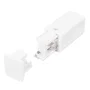 Conector Inicial Carril Trifásico Blanco para Conexión Eléctrica