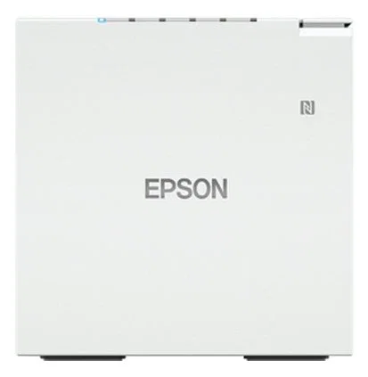Epson TM-M30III - Impresora de recibos térmica inalámbrica, 203 x 203 DPI, color blanco, con conexión USB + Ethernet y compatibilidad con Windows, Mac, Android e iOS