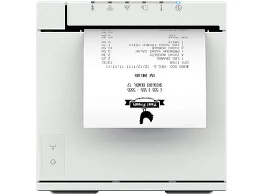 Epson TM-M30III - Impresora de recibos térmica inalámbrica, 203 x 203 DPI, color blanco, con conexión USB + Ethernet y compatibilidad con Windows, Mac, Android e iOS
