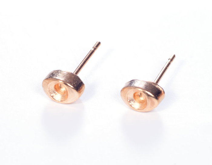 Innspiro Pendiente metálico para incrustar óvalo dorado Xilion 3mm Innspiro Pendiente metálico para incrustar óvalo dorado Xilion 3mm