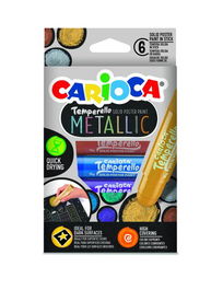 Tempera Solida Carioca Temperello Pocket Metallic 10Gr. Estuche De 6 Colores