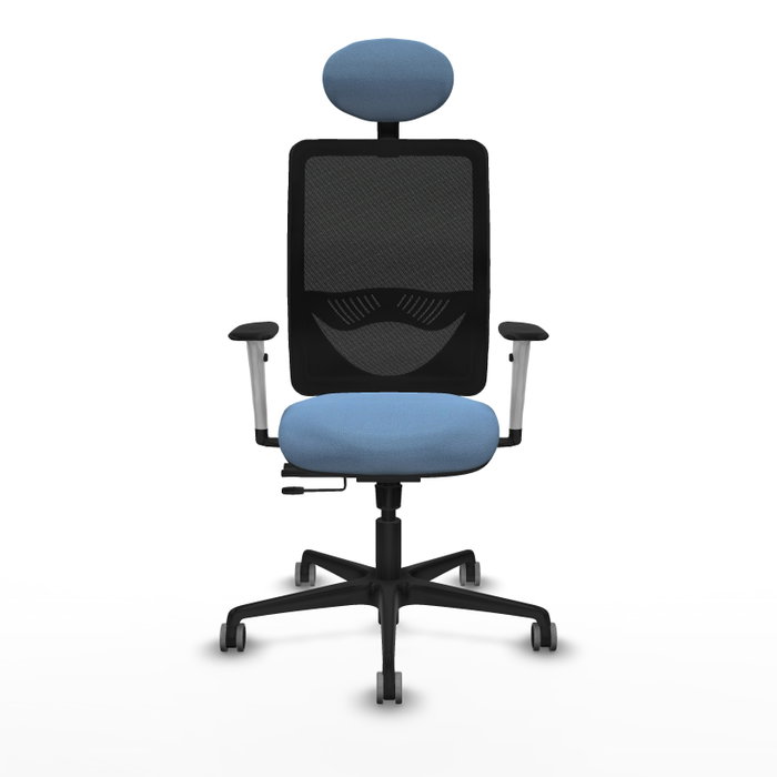 PIQUERAS Y CRESPO Silla de oficina Zulema Azul Cielo con mecanismo Sincro/Traslack PIQUERAS Y CRESPO Silla de oficina Zulema Azul Cielo con mecanismo Sincro/Traslack