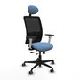 PIQUERAS Y CRESPO Silla de oficina Zulema Azul Cielo con mecanismo Sincro/Traslack