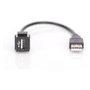 Digitus Módulo Keystone USB A 2.0 con Cable de 16 cm, Negro