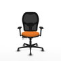 PIQUERAS Y CRESPO Silla de oficina Jorquera Naranja y Negro
