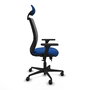 PIQUERAS Y CRESPO Silla de oficina Zulema con mecanismo Sincro/Traslack, Azul y Gris