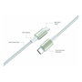 4smarts Cable USB-C a USB-C 60W 3 unidades Blanco/Plata 540621 - Compatible con iPhone 15, Pixel 8, Laptop, Smartphone, Tablet, Plug and Play, Nylon Trenzado