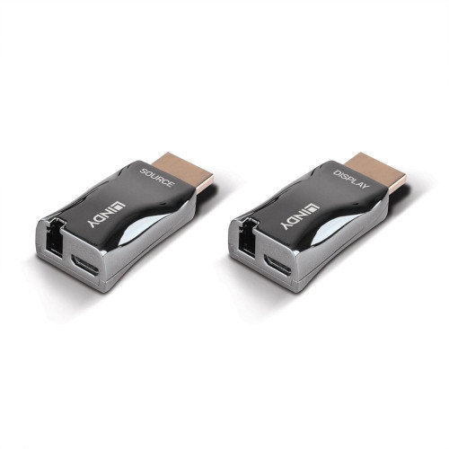 Lindy 38392 Extensor de Señales AV 4K60 de Fibra Óptica, Gris Oscuro Lindy 38392 Extensor de Señales AV 4K60 de Fibra Óptica, Gris Oscuro
