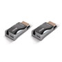 Lindy 38392 Extensor de Señales AV 4K60 de Fibra Óptica, Gris Oscuro