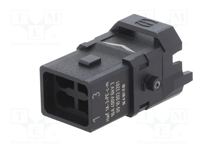 HARTING Han® 1A Plantilla de Contacto Macho 4 PIN 3P+PE HARTING Han® 1A Plantilla de Contacto Macho 4 PIN 3P+PE