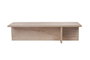 Nordure Harbor Mesa de Café de Travertino 120cm x 45cm x 30cm Tablero de Partículas Melamina