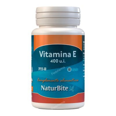 NATURBITE Vitamina E 400 UI Natural 60 Cápsulas NATURBITE Vitamina E 400 UI Natural 60 Cápsulas