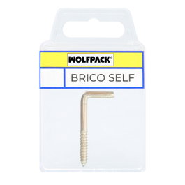 WOLFPACK LINEA PROFESIONAL Alcayatas Rosca Latonada Brico Self 17x40 mm, 15 unidades