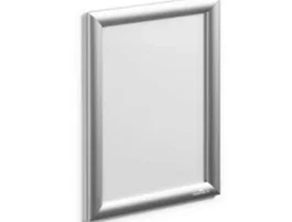 Durable Expositor mural con marco A3 plata