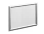 Durable Expositor mural con marco A3 plata