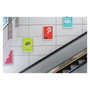Durable Expositor mural con marco A3 plata