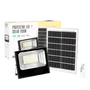 BX3 LIGHT Proyector LED Solar 200W 6500K con Panel Solar y Control Remoto, IP65, Batería Integrada, para Exterior - Modelo BX3-SOLARFL-200W-01