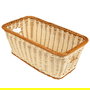 GET - WB-1520-TT - Cesta rectangular con asas - 40,6 x 22,9 x 17,2 cm - Beige