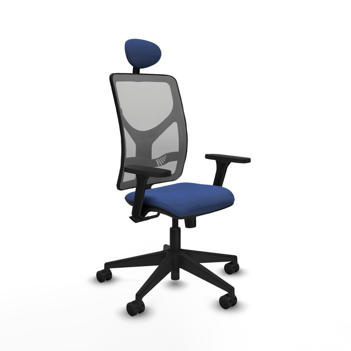 PIQUERAS Y CRESPO Silla de oficina Motilla con mecanismo Sincro, Azul marino y Gris PIQUERAS Y CRESPO Silla de oficina Motilla con mecanismo Sincro, Azul marino y Gris