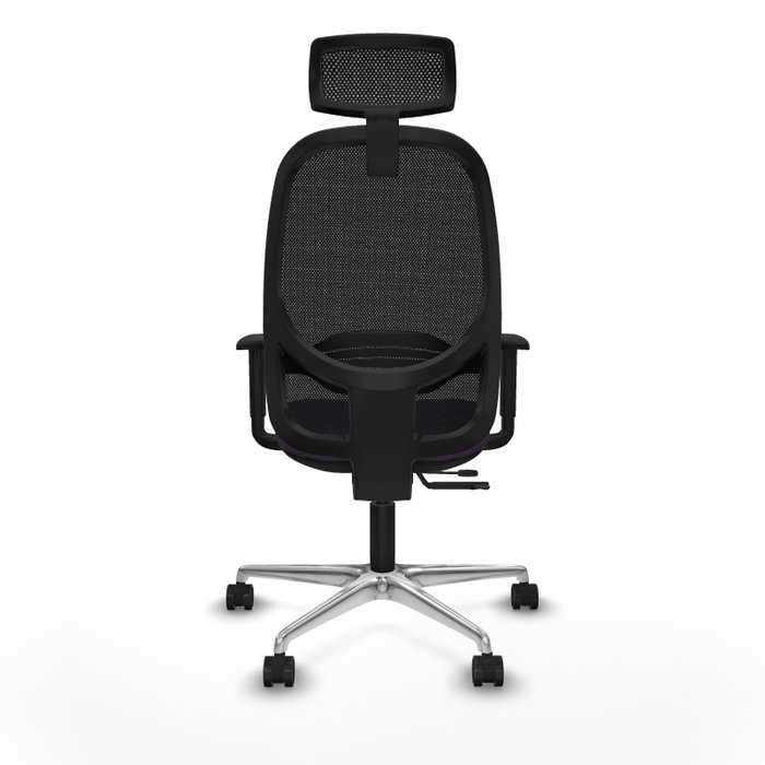 PIQUERAS Y CRESPO Silla de oficina Cilanco con mecanismo Sincro/Traslack, Morado y Negro
