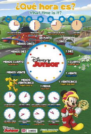Lamina Escolar Erik Pvc 40X59,5 Didactica ¿Que Hora Es? Español/Ingles