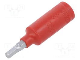 WIHA Vaso Allen-bit aislado HEX 5mm 1/4 pulgadas 65mm