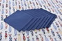 DKD Home Decor Mantel Mediterraneo Costa Peces Azul Rojo 250 x 150 cm Set 9 Piezas