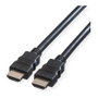 ROLINE HDMI Cable 1 m Neg 11.44.5571 A Macho 3D Full HD 1080p 340 MHz Plug and Play, Cable TPE Blindado