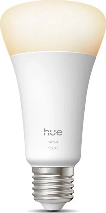 Philips Hue Bombilla LED conectada A67, Luz blanca cálida, 2700 K, E27