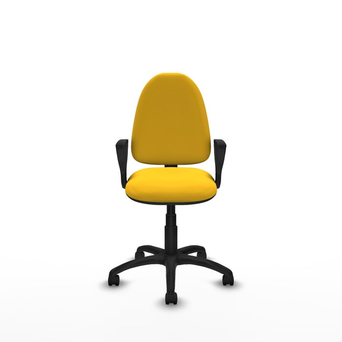 PIQUERAS Y CRESPO Silla de oficina Aýna en Similpiel Amarillo PIQUERAS Y CRESPO Silla de oficina Aýna en Similpiel Amarillo