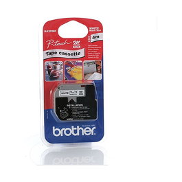 Brother MK221SBZ Cinta de Etiquetar Laminada P-touch M, 9mm, 4m