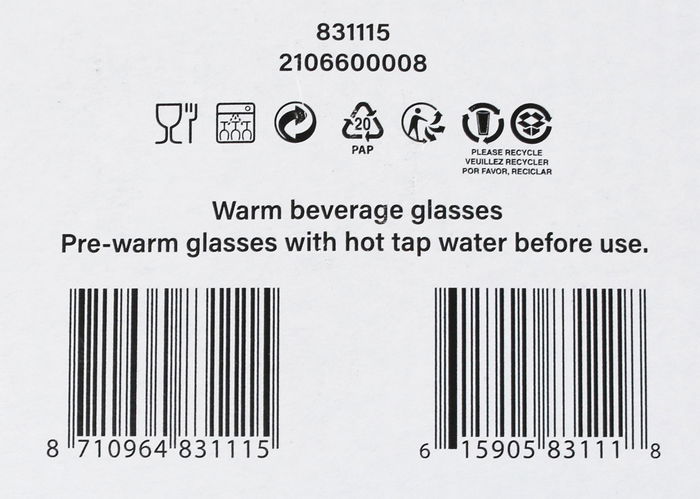 Royal Leerdam Set 6 Tazas Cafe con Leche Altura 26 Cl Senti (4 Cajas)