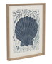 DKD Home Decor Cuadro Lienzo con Relieve de Concha 40x50 cm Surtido de 2
