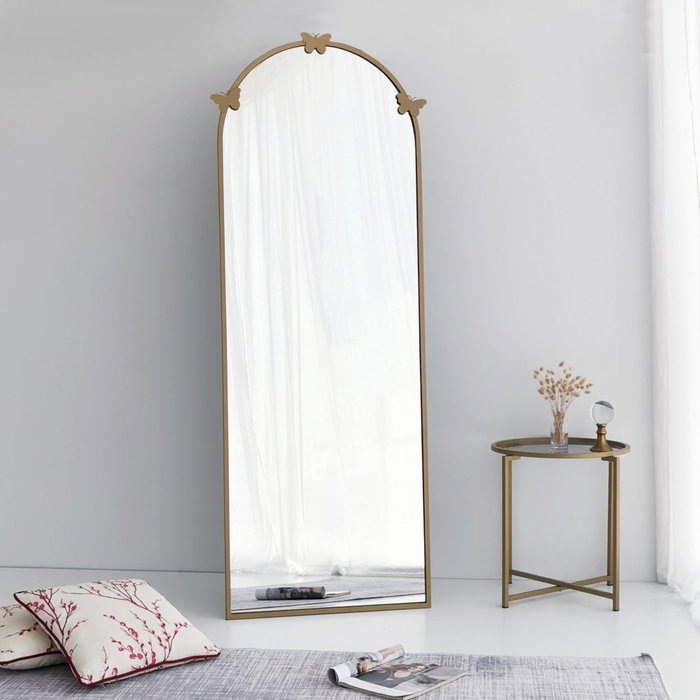 Hanah Home Espejo Cheval A903 Metal Dorado Mate 65x180 cm Montaje Fácil Resistente Humedad Hanah Home Espejo Cheval A903 Metal Dorado Mate 65x180 cm Montaje Fácil Resistente Humedad