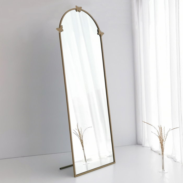 Hanah Home Espejo Cheval A903 Metal Dorado Mate 65x180 cm Montaje Fácil Resistente Humedad Hanah Home Espejo Cheval A903 Metal Dorado Mate 65x180 cm Montaje Fácil Resistente Humedad