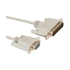 ROLINE Cable de módem DB9 hembra a DB25 macho 1,8 m