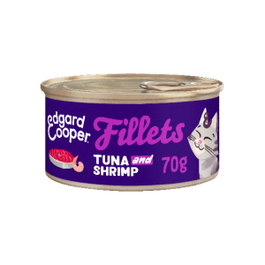 Edgard Cooper EC Feline Filetes de Atún y Gambas 24x70g