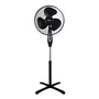 Haeger Ventilador de Pie SF-16B.012A, Negro, 40 cm, 3 Velocidades, Flujo de Aire 4462.2 m³/h, 130 cm de Altura Ajustable, 90° Oscilación