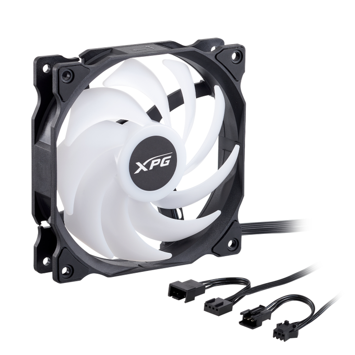 XPG VENTO R 120 ARGB PWM Carcasa del Ordenador Ventilador 120mm 1650 RPM 62.33 CFM 1.65 mmH2O Rodamiento Rifle PWM 4 Pines Negro 1 Pieza