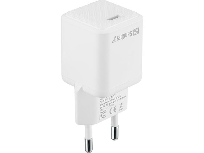Sandberg Cargador USB-C AC PD20W EU para Smartphones y Tablets Sandberg Cargador USB-C AC PD20W EU para Smartphones y Tablets